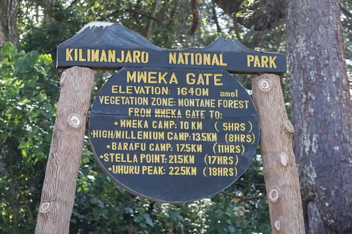 Mweka Gate